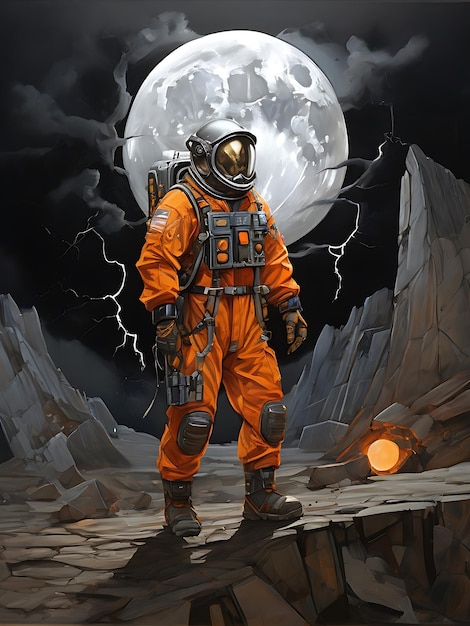 An electrifying archetypal moon miner