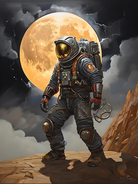 An electrifying archetypal moon miner