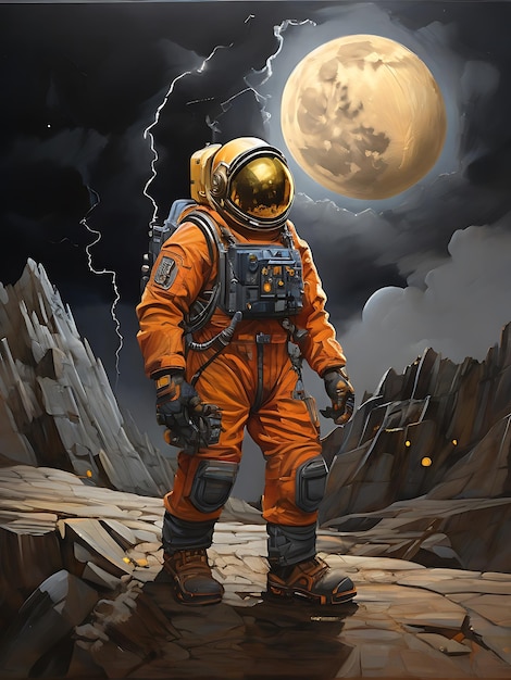 An electrifying archetypal moon miner