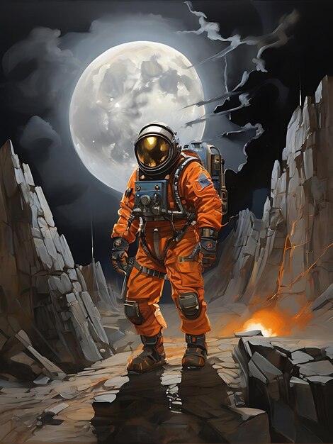 An electrifying archetypal moon miner