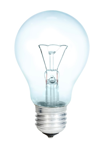 白い背景の上のElectrobulb ...