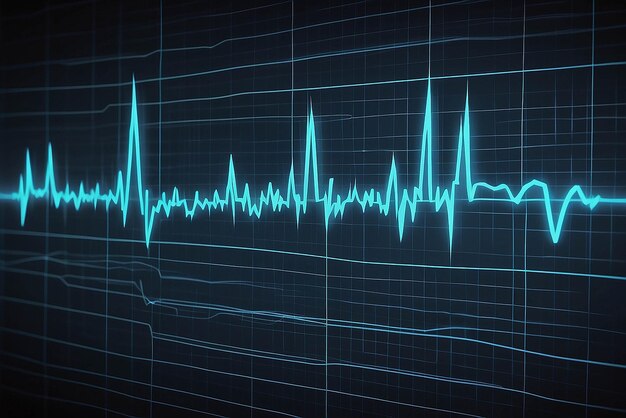 Photo electrocardiogram graphic