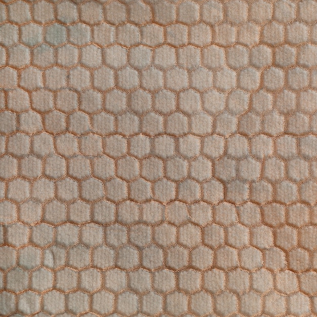 Electromagnetic shielding membrane with hexagonal embossed structures texture