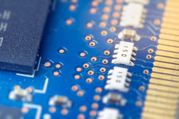 Electronic Board. Small depth of field