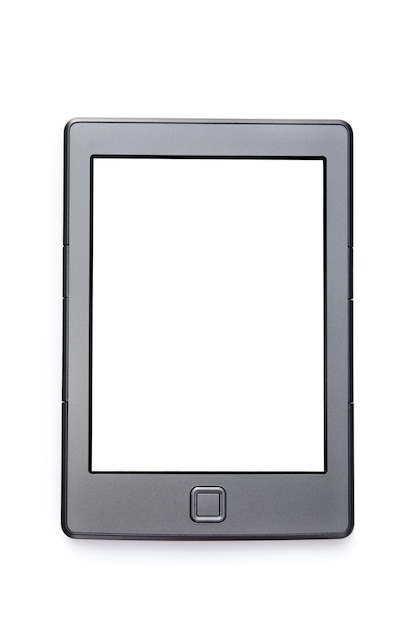 Electronic book isolated on a white background