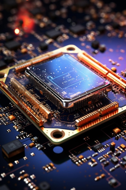 electronic circuit board HD 8K wallpaper Stock Photographic Image