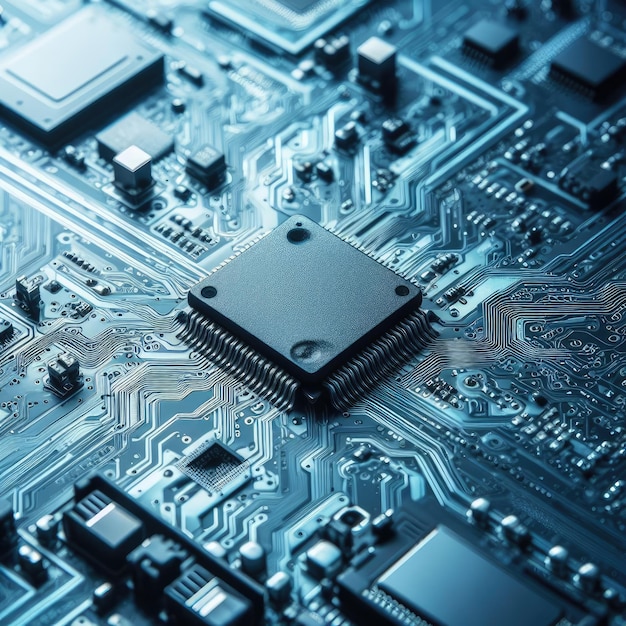 electronic circuit board with processor