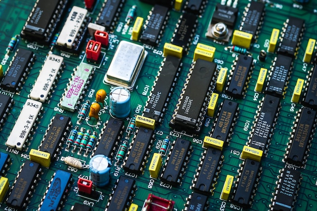 Photo electronic circuit board with processor