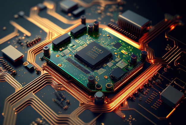 Electronic circuit board with processor