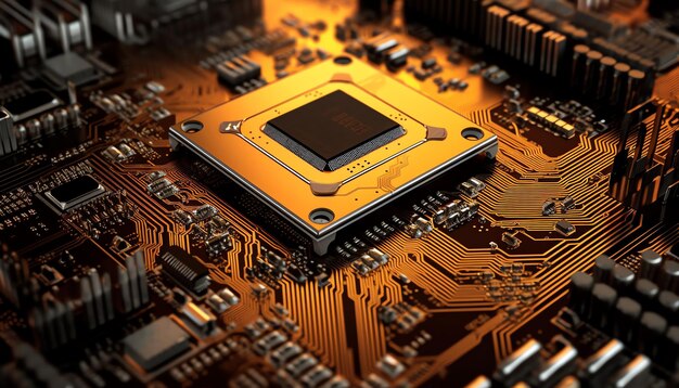 Electronic circuit processor chip