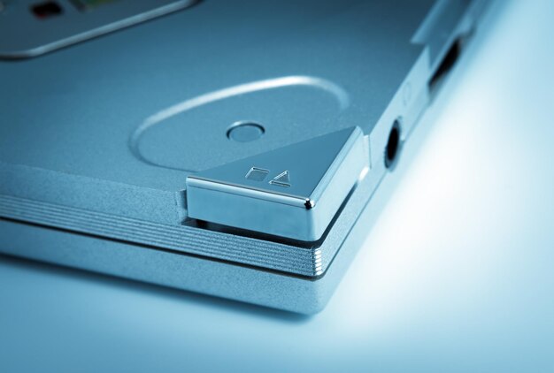 Electronic collection - Close up shot of eject button