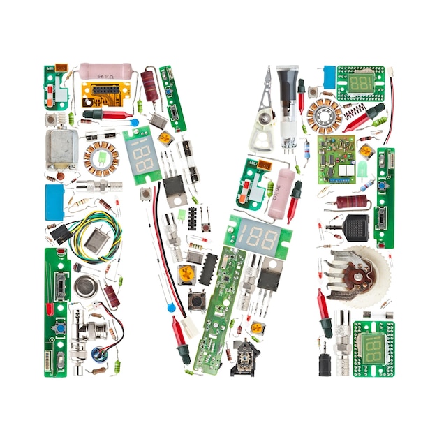 Photo electronic components letter