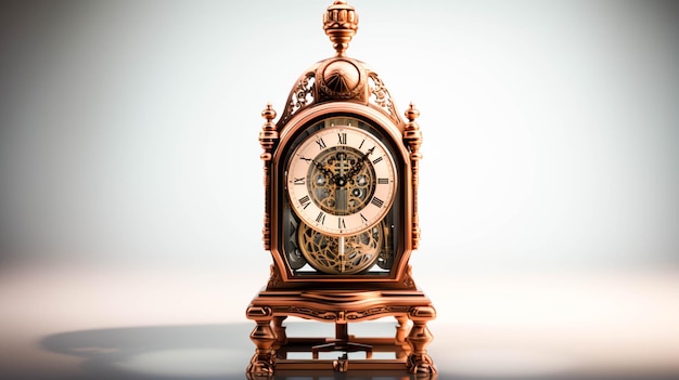 Electronic Device Grandfather clock on white background