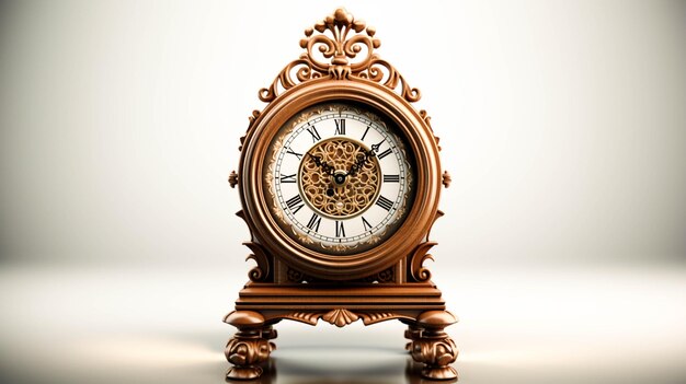 Electronic Device Grandfather clock on white background