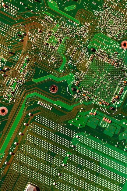 Electronic green computer chip texture