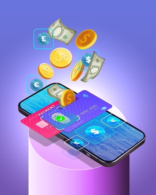 electronic money leaving for payment collage
