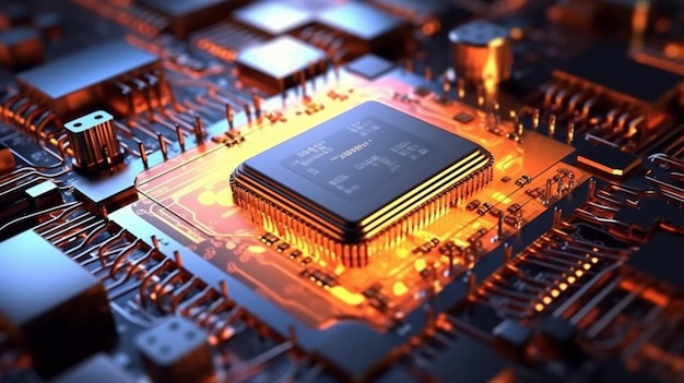 Electronic technology chip or microprocessor generative ai