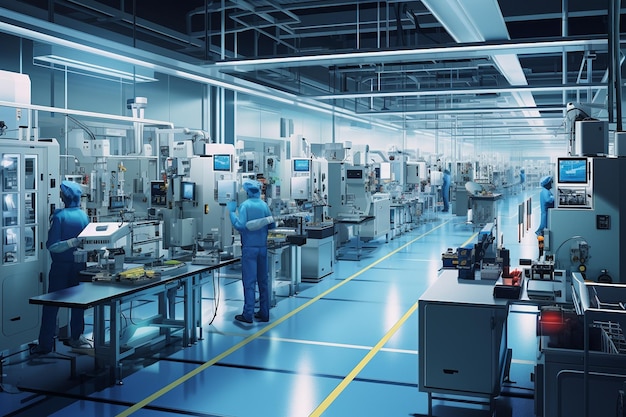Завод по производству электроники Генеративный искусственный интеллект