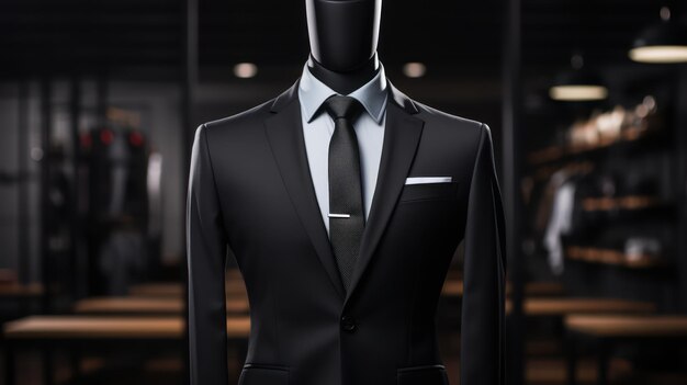 Elegance black professional businessman's suit