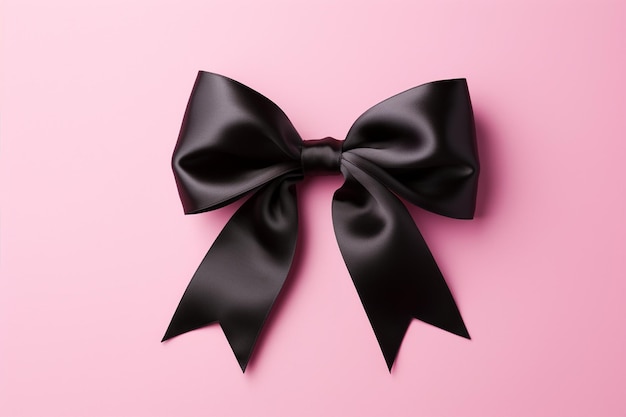 Photo elegance of a black ribbon
