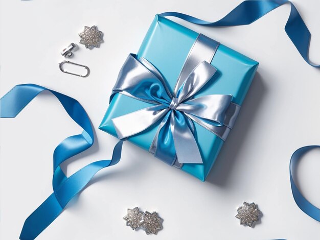 Элегантность в синем Потрясающая подарочная коробка