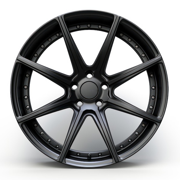 Elegance car rim on white