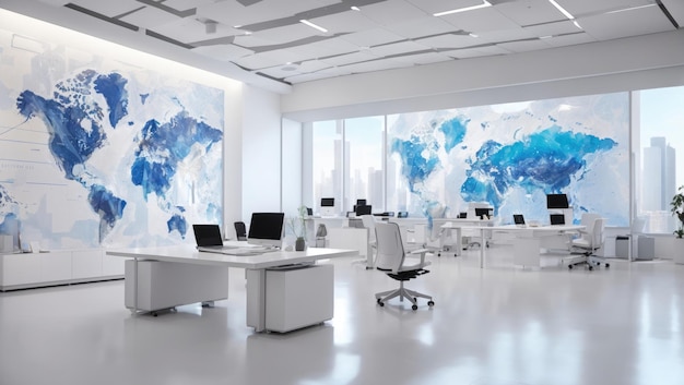 Elegance Innovation and Productivity The Modern White Office