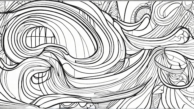 Photo elegance in outlines handdrawn abstract background