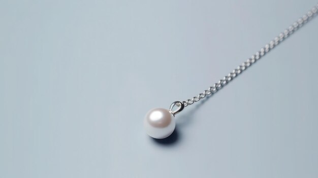 Elegance Parel ketting op witte achtergrond