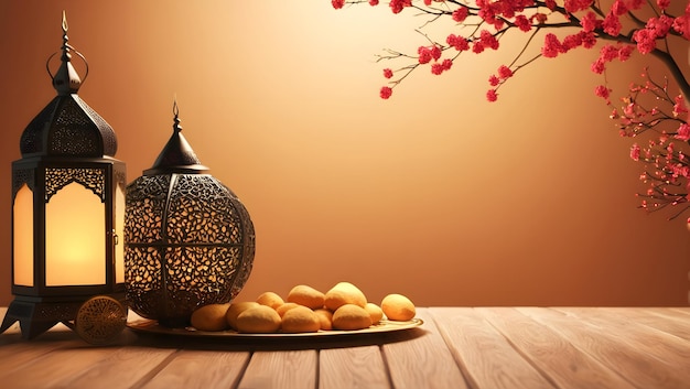 Elegance in Ramadan Premium 3D Background