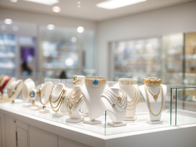 Photo elegance in silence captivating editorial photography of an empty jewellery shop