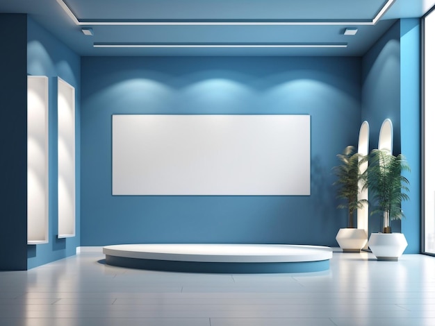 elegance in simplicity minimalistic gallery interior with three empty spaces