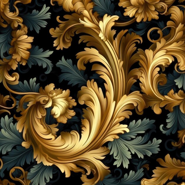 elegance splendid royal floral seamless pattern