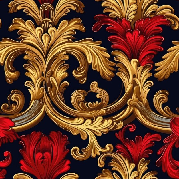 elegance splendid royal floral seamless pattern