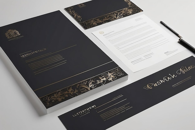 Elegance in Typography Fashion Forward Letterhead Design