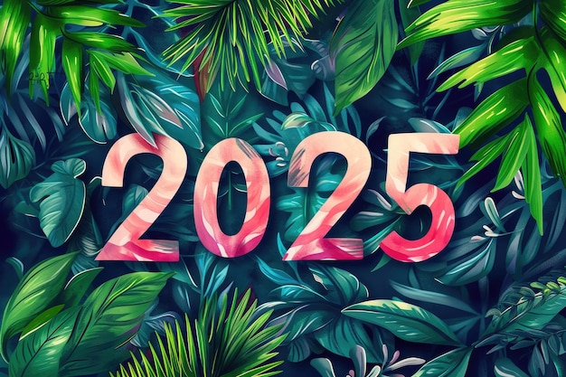 Elegant 2025 jaar symbool kunst