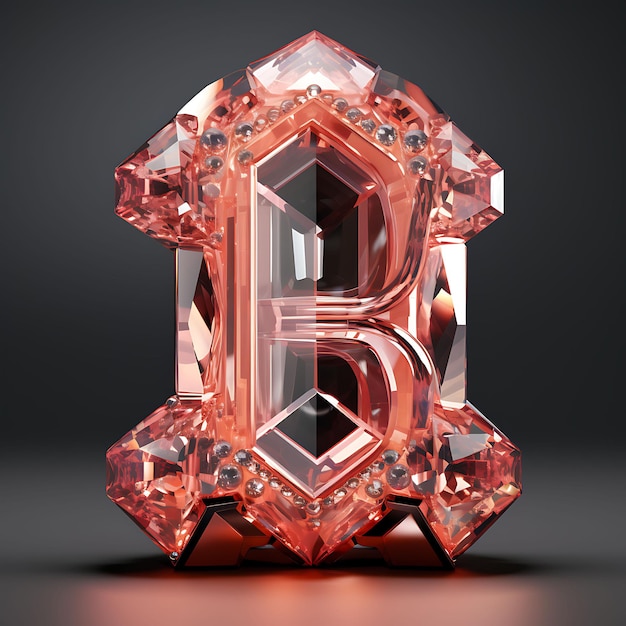 Elegant 3D Rendered Numbers and Letters in Luxurious Expensive Materials for HighEnd Decorative