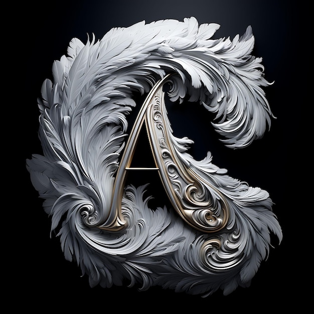 Elegant 3D Rendered Numbers and Letters in Luxurious Expensive Materials for HighEnd Decorative