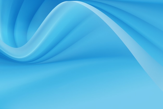 Elegant abstract background with blue smooth lines