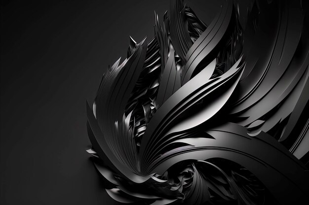 Elegant abstract black wallpaper