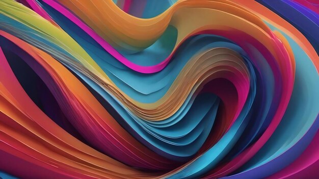 Elegant abstract line curve with fancy colors for banner and card background