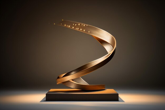 Elegant Abstract Winner Podium for Community Achievement Awards