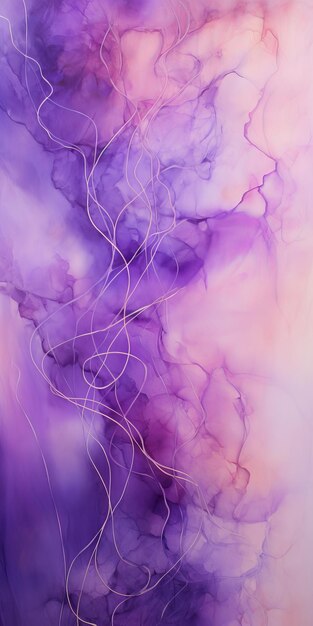 Elegant Abstraction Swirling Watercolor Artwork op Violette Encaustic Illustratie