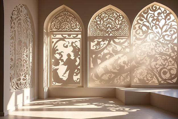 Elegant Arabesque Shadows