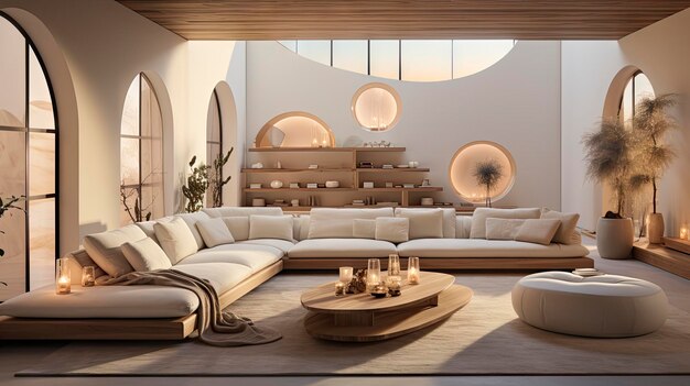 Elegant AutumnThemed Living Room Interior