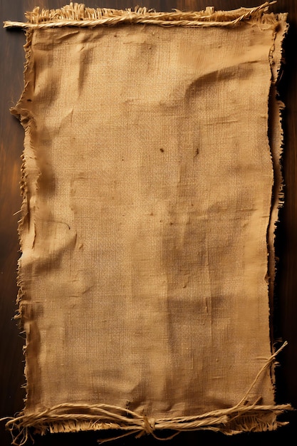Фото Элегантный фон burlap paper бежевый и пустой рустический коричневый фон с творческой концепцией sh