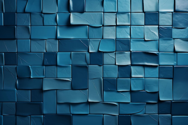 Элегантный фоновый мозаик Бумажный мозаичный дизайн плитки и пустая мозаика Голубой фоновый творческий концепт
