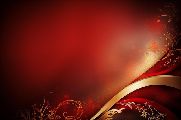 Photo elegant background in red and gold