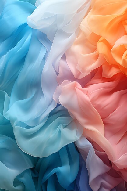 Elegant Background Tissue Paper Translucent and Blank Soft Pastel Rainbow Backg creative concept