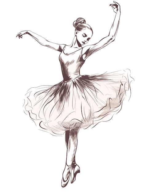 Foto ballerina elegante